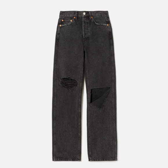 Re/Done High Rise Loose Jean Size 24 - Picture 3 of 12